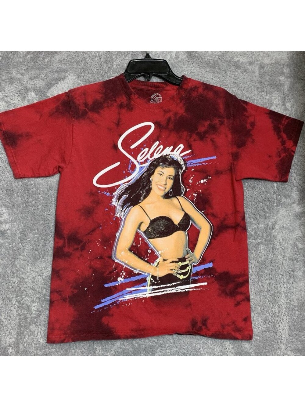 Selena Official Merchandise T-Shirt Mens M Red Tie Dye Graphic Portrait 2021